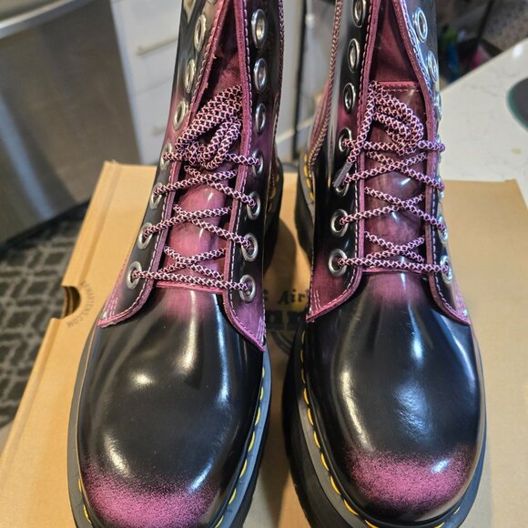 JADON MAX Distressed Leather Platform Boot Fondant Pink Women's Size 5 US NEW - Picture 5 of 16